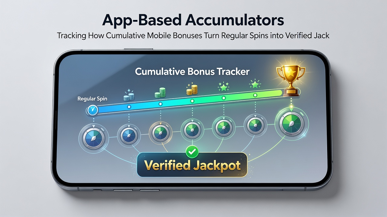 Close-up view of verified jackpot notification on a smartphone screen showing accumulated bonus total and payout confirmation
