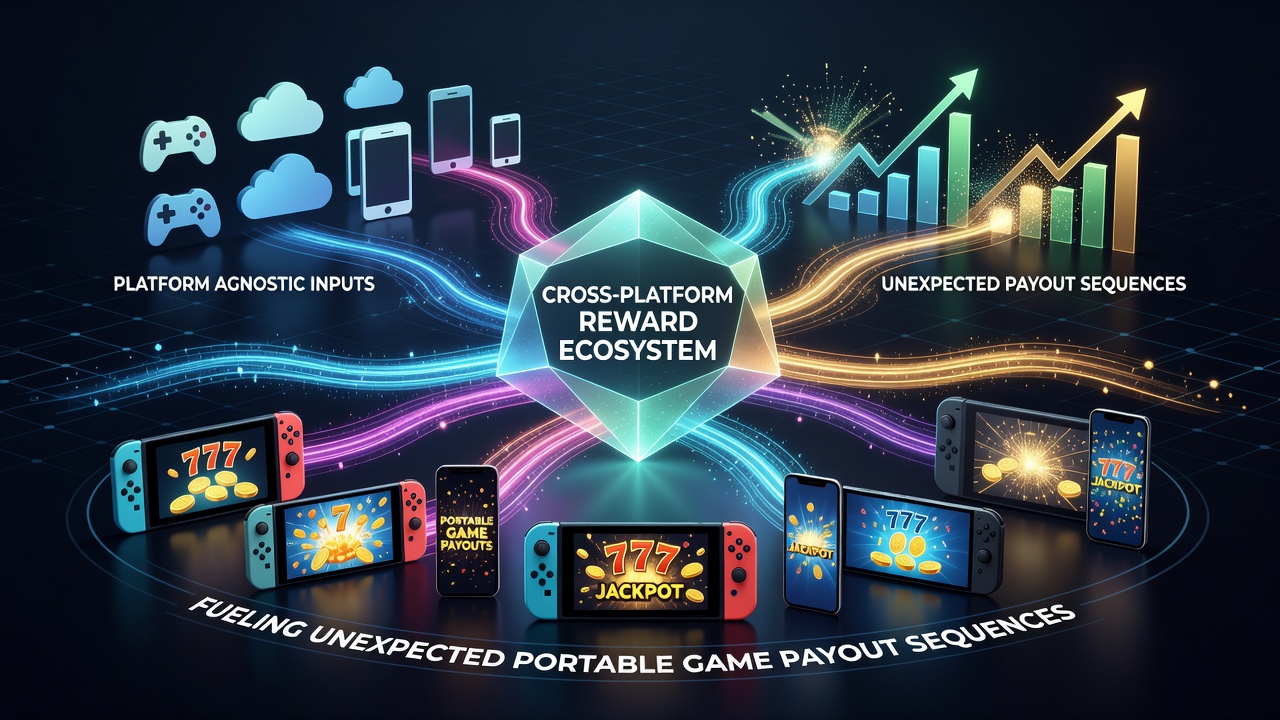 Mobile device displaying synchronized game rewards and payout notifications