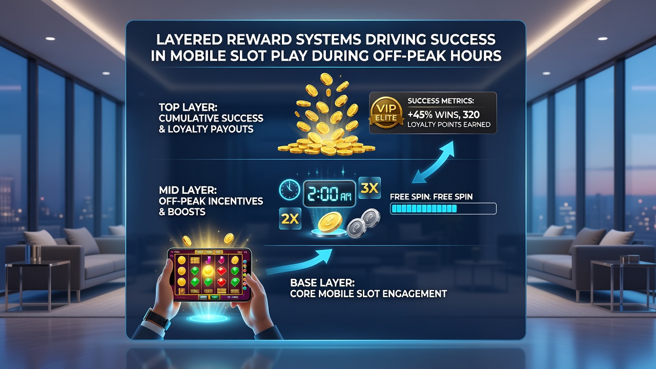 Analytics dashboard showing off-peak mobile slot activity spikes tied to reward layer activation