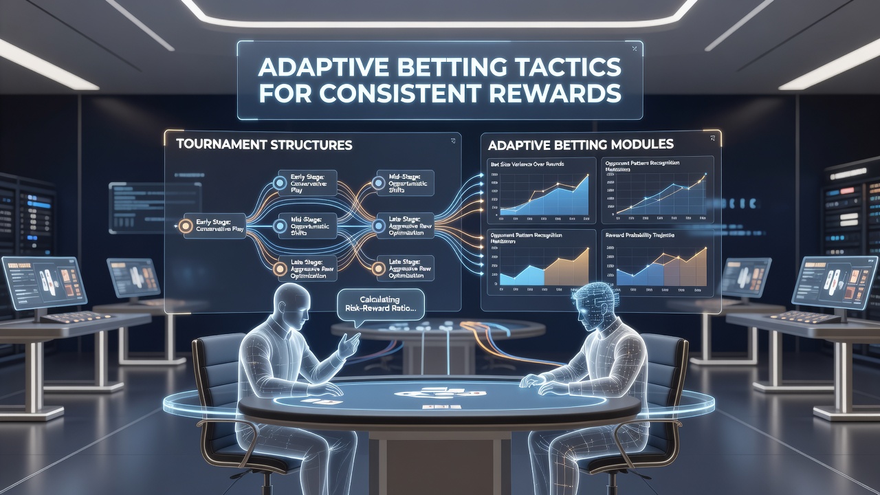 Players adjusting betting strategies during different tournament phases
